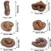 6 Pieces Realistic Fake Poop Fake Poop Novelty Floating Fake Toy for April Fool's Day, 6 Different Shapes view 2