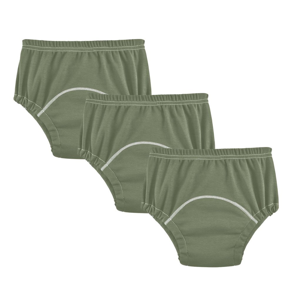 J JOYSAY Deep Lichen Green Potty Training Pants Unisex Toddler Training Underwear 3 Pack Waterproof Toilet Training Pants for Toddler Boys Girls 5T