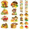 Fall Religious Sunday School Crafts for Kids - 40Set Autumn Pumpkin Turkey Hanging Ornament Sticker Craft Kit Thanksgiving Bulk Christian DIY Paper Craft Sticker for Classroom VBS Activities Decors view 1