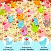 1000Pcs Luminous Mini Resin Duck Tiny Duck Figurine for Fairy Garden Landscape Aquarium Potted Plant Prank Game DIY Ornament Party to Hide, Miniature Dollhouse Accessories, Glow in The Dark, 10 Colors view 3