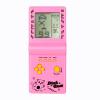 3.5-inch Large Screen Brick Game Console Building Block Racing/Tank Game Built-in 26 Classic Games Nostalgic Puzzle (Pink) view 1