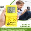 3.5-inch Large Screen Brick Game Console Building Block Racing/Tank Game Built-in 26 Classic Games Nostalgic Puzzle (Pink) view 3