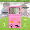 3.5-inch Large Screen Brick Game Console Building Block Racing/Tank Game Built-in 26 Classic Games Nostalgic Puzzle (Pink) view 4