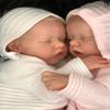 Anano Reborn Baby Dolls Twins Boy and Girl, 18Inch Realistic Baby Dolls Silicone Full Body, Full Silicone Babys Doll, Newborn Real Life Babys Doll Reborn Twin with Accessories view 2