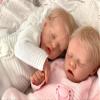 Anano Reborn Baby Dolls Twins Boy and Girl, 18Inch Realistic Baby Dolls Silicone Full Body, Full Silicone Babys Doll, Newborn Real Life Babys Doll Reborn Twin with Accessories view 4