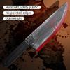 Watayo 2 Pcs Halloween Knife Prop- Realistic Halloween Butcher Fake Knife- Scary Plastic Slasher Cleaver Knife Props for Halloween Haunted House Costume Accessories view 3
