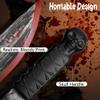 Watayo 2 Pcs Halloween Knife Prop- Realistic Halloween Butcher Fake Knife- Scary Plastic Slasher Cleaver Knife Props for Halloween Haunted House Costume Accessories view 4