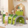 Glaf Tunnel Toys for Kids Toddler Climb and Crawl Baby Play Tunnels for 3-6 Years Old Indoor & Outdoor Toddlers Play Structure Equipment for Daycare, Preschool, Playground (Green, 3 Section) view 2