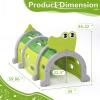 Glaf Tunnel Toys for Kids Toddler Climb and Crawl Baby Play Tunnels for 3-6 Years Old Indoor & Outdoor Toddlers Play Structure Equipment for Daycare, Preschool, Playground (Green, 3 Section) view 3