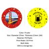 MARRILYTON 100PCS 37mm Custom Plastic Poker Chips, Personalized Image and Text, Double Sided Full-Color Printing, Token for Board Game, Late Night Poker Game (Black) view 3
