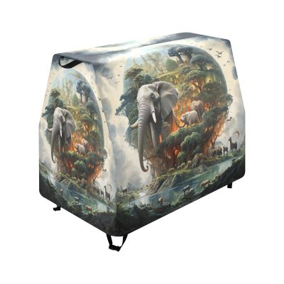 Wajiw Animal World Water Table Cover for Step2 Rain Showers Splash Pond Water Table Waterproof Anti-UV Dust Proof Outdoor Toys Cover-Cover only