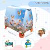Wajiw Butterflies and Flowers Water Table Cover for Step2 Rain Showers Splash Pond Water Table Waterproof Anti-UV Dust Proof Outdoor Toys Cover-Cover only view 3