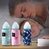 hokojix Portable USB Baby Bottle Warmer 5V 2A Heating Travel Milk Warmer Adjustable Temperature Control Breast Milk Heater Bag, 14*28.5cm, Pink view 2