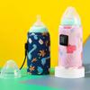 hokojix Portable USB Baby Bottle Warmer 5V 2A Heating Travel Milk Warmer Adjustable Temperature Control Breast Milk Heater Bag, 14*28.5cm, Pink view 3