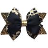 Glitter Leopard Hair Bow Clips for Girls Women Leopard Bow hairpin Hair Accessories.(FJ119) (B) view 1
