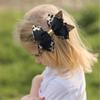 Glitter Leopard Hair Bow Clips for Girls Women Leopard Bow hairpin Hair Accessories.(FJ119) (B) view 2