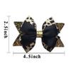 Glitter Leopard Hair Bow Clips for Girls Women Leopard Bow hairpin Hair Accessories.(FJ119) (B) view 4