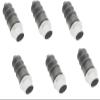 DingMotuo 6Pcs Short Rubber Bellows Radio Box Seals for 1.8/2mm Servo Push Rod Rudder Parts for DIY RC Boat Model/Brushless Speedboat(Black) view 1