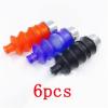 DingMotuo 6Pcs Short Rubber Bellows Radio Box Seals for 1.8/2mm Servo Push Rod Rudder Parts for DIY RC Boat Model/Brushless Speedboat(Black) view 2