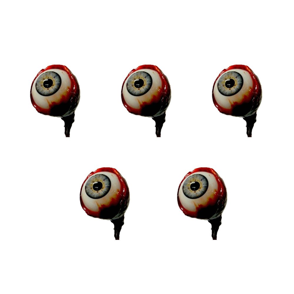 FGDTREE 5 Pcs Bloody Eyeballs Halloween Decor Halloween Realistic Eyeball Horror Props Artificial Eyeball Halloween Prank Prop Bloody Eyeballs