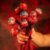 FGDTREE 5 Pcs Bloody Eyeballs Halloween Decor Halloween Realistic Eyeball Horror Props Artificial Eyeball Halloween Prank Prop Bloody Eyeballs view 2