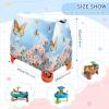 Wajiw Butterflies and Flowers Water Table Cover for Step2 Rain Showers Splash Pond Water Table Waterproof Anti-UV Dust Proof Outdoor Toys Cover-Cover only view 3