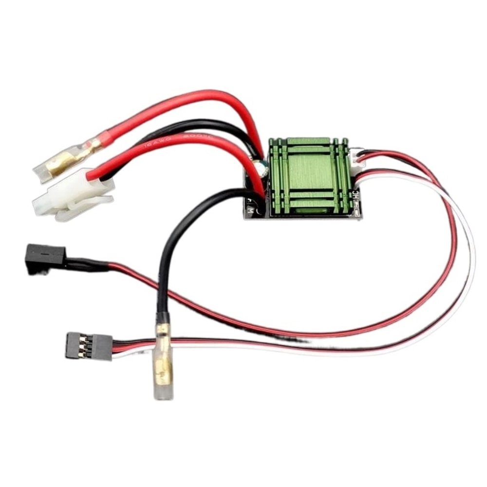 320A Two-Way Brushed ESC Electric Speed Controller for Differential RC Crawler Tank DIY RC Car/Boat Model 380 540 Motor(B)