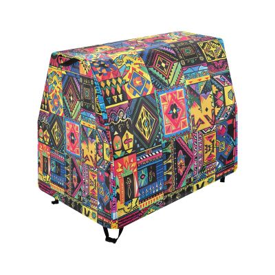 Wajiw Aztec Pattern Water Table Cover for Step2 Rain Showers Splash Pond Water Table Waterproof Anti-UV Dust Proof Outdoor Toys Cover-Cover only