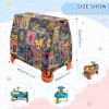 Wajiw Aztec Pattern Water Table Cover for Step2 Rain Showers Splash Pond Water Table Waterproof Anti-UV Dust Proof Outdoor Toys Cover-Cover only view 3
