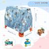 Wajiw Blue Flower Water Table Cover for Step2 Rain Showers Splash Pond Water Table Waterproof Anti-UV Dust Proof Outdoor Toys Cover-Cover only view 3