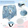 Wajiw Blue Flower Water Table Cover for Step2 Rain Showers Splash Pond Water Table Waterproof Anti-UV Dust Proof Outdoor Toys Cover-Cover only view 4