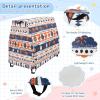 Wajiw Aztec Pattern Water Table Cover for Step2 Rain Showers Splash Pond Water Table Waterproof Anti-UV Dust Proof Outdoor Toys Cover-Cover only view 4