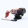 RCAWD Full Metal 2-Speed Transmission Gearbox with Base for FMS 1/18 Crawler Parts(Black view 1