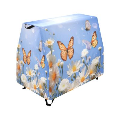 Wajiw Butterflies and Flowers Water Table Cover for Step2 Rain Showers Splash Pond Water Table Waterproof Anti-UV Dust Proof Outdoor Toys Cover-Cover only