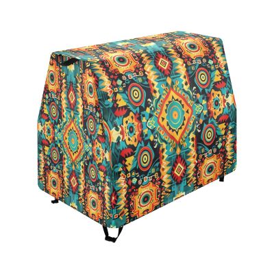 Wajiw Aztec Pattern Water Table Cover for Step2 Rain Showers Splash Pond Water Table Waterproof Anti-UV Dust Proof Outdoor Toys Cover-Cover only