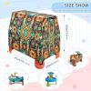 Wajiw Aztec Pattern Water Table Cover for Step2 Rain Showers Splash Pond Water Table Waterproof Anti-UV Dust Proof Outdoor Toys Cover-Cover only view 3