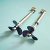 2 Sets(1 Pair) 4mm RC Boat Shaft+Positive Reverse Propeller Screws+Universal Joint+Shaft Sleeve 380/550/775 Boat Motor Shaft(200x250x4mm) view 2