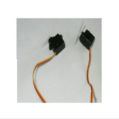 3.6-6V OpenTx Receiver with Two-Way Unidirectional Brushed ESC 4 Servo Outputs Receiver for RC Airplane Boat Model Accessory(2pcs servo)