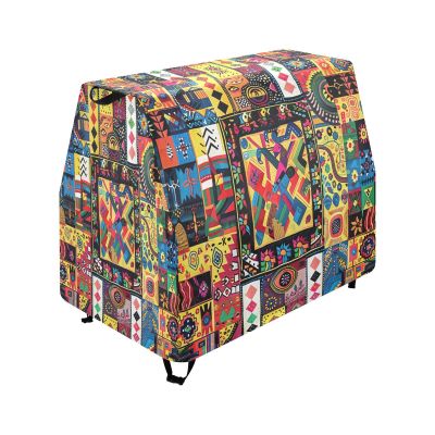 Wajiw Aztec Pattern Water Table Cover for Step2 Rain Showers Splash Pond Water Table Waterproof Anti-UV Dust Proof Outdoor Toys Cover-Cover only