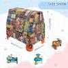 Wajiw Aztec Pattern Water Table Cover for Step2 Rain Showers Splash Pond Water Table Waterproof Anti-UV Dust Proof Outdoor Toys Cover-Cover only view 3