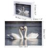 1000 PCS Jigsaw Puzzle for Adults Personalized Picture Puzzle Romantic White Swan Customized Wooden Puzzle for Family, Birthday, Wedding, Game Nights Gifts, 20.4"x15" view 2