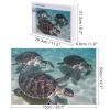 1000 PCS Jigsaw Puzzle for Adults Personalized Picture Puzzle Sea Turtles Customized Wooden Puzzle for Family, Birthday, Wedding, Game Nights Gifts, 20.4"x15" view 2