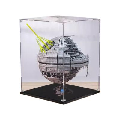 Acrylic Transparent Display Case for Lego10143 Death Star Model Dustproof Transparent Display Case Showcase 21.2 * 21.2 * 27.5 inches (Display Case Only) (2mm)