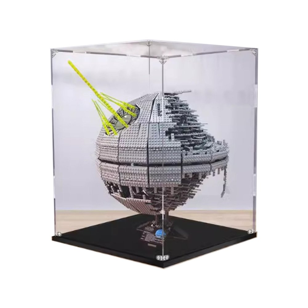 Acrylic Transparent Display Case for Lego10143 Death Star Model Dustproof Transparent Display Case Showcase 21.2 * 21.2 * 27.5 inches (Display Case Only) (2mm)
