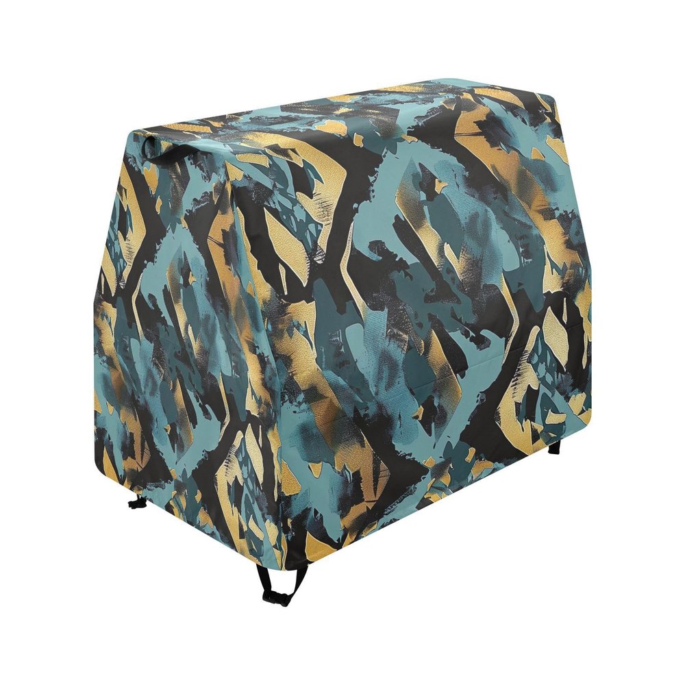 Wajiw Abstract Pattern Water Table Cover for Step2 Rain Showers Splash Pond Water Table Waterproof Anti-UV Dust Proof Outdoor Toys Cover-Cover only