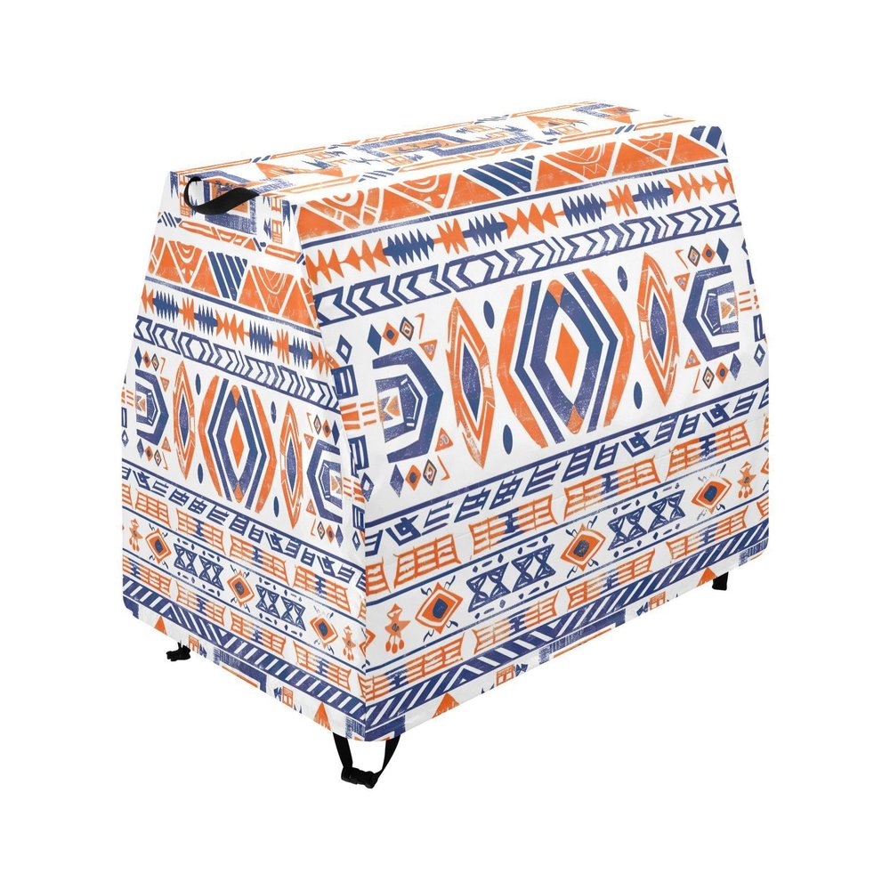 Wajiw Aztec Pattern Water Table Cover for Step2 Rain Showers Splash Pond Water Table Waterproof Anti-UV Dust Proof Outdoor Toys Cover-Cover only