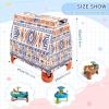 Wajiw Aztec Pattern Water Table Cover for Step2 Rain Showers Splash Pond Water Table Waterproof Anti-UV Dust Proof Outdoor Toys Cover-Cover only view 3