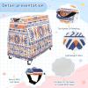 Wajiw Aztec Pattern Water Table Cover for Step2 Rain Showers Splash Pond Water Table Waterproof Anti-UV Dust Proof Outdoor Toys Cover-Cover only view 4