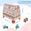 Wajiw Aztec Pattern Water Table Cover for Step2 Rain Showers Splash Pond Water Table Waterproof Anti-UV Dust Proof Outdoor Toys Cover-Cover only view 3