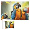1000 PCS Jigsaw Puzzle for Adults Personalized Picture Puzzle Cute Parrots Customized Wooden Puzzle for Family, Birthday, Wedding, Game Nights Gifts, 20.4"x15" view 1